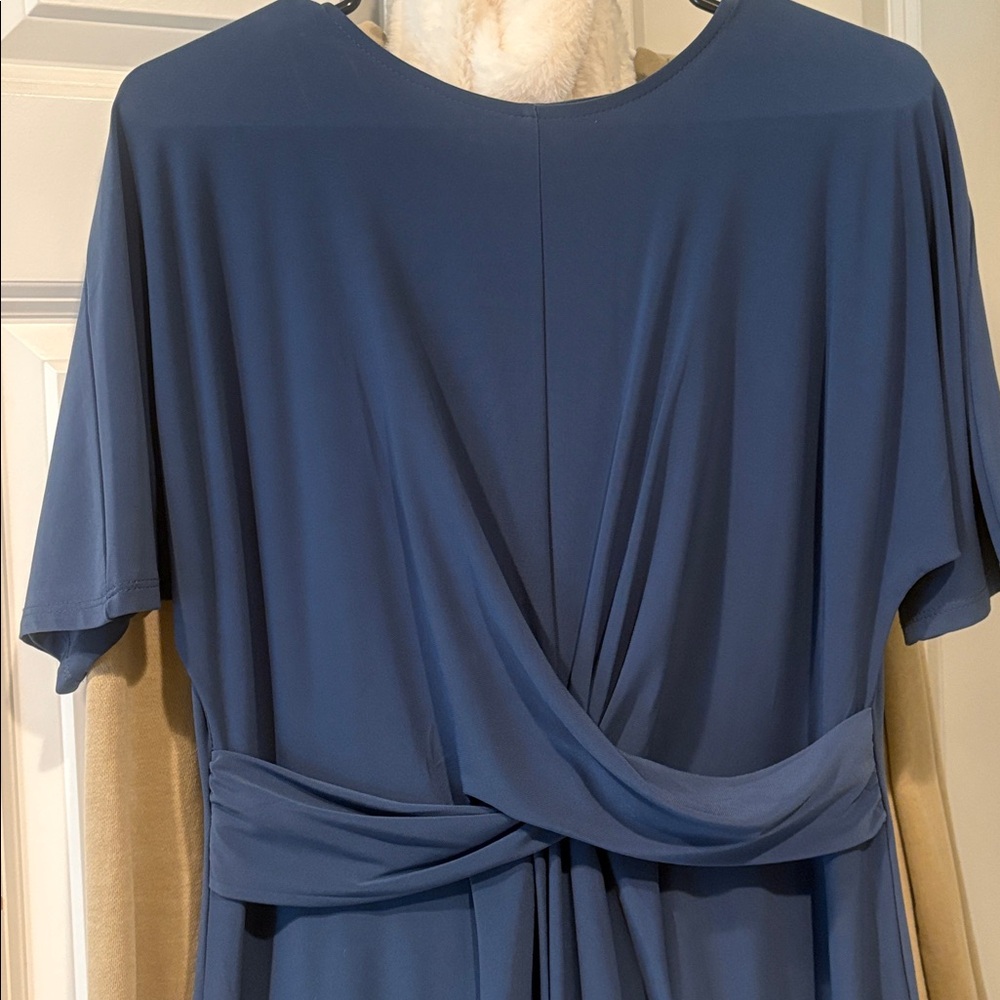 Topshop Midi Dress Knot Twist Front - Picture 2 of 3